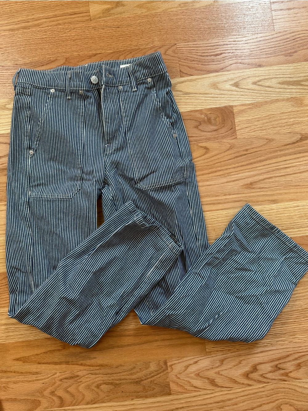 AYR The Studio Jeans in Hickory Stripe - size 28